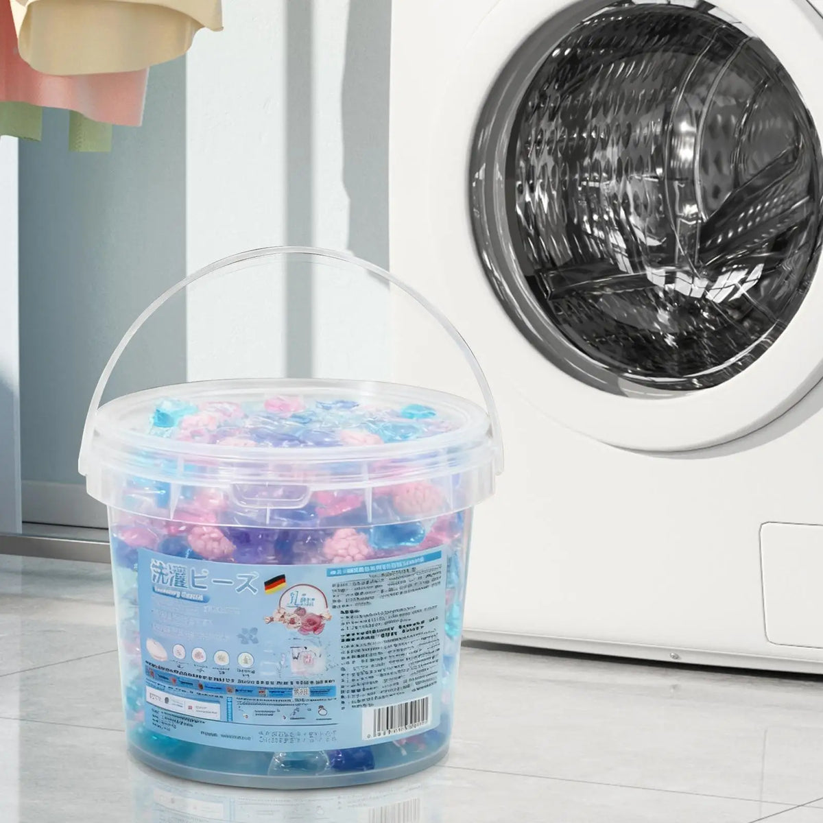 Laundry Detergent Pods Deep Cleaning 70 Tablets Beads Laundry Pods for Washing Machine for Apartment Bathroom Home Dorm Room
