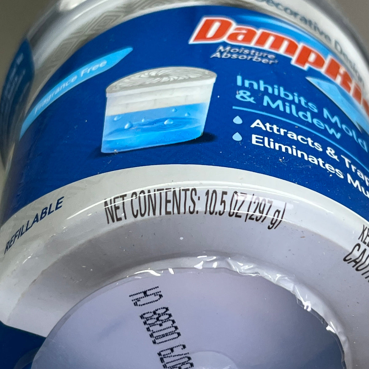 DAMPRID (4 PACK) Moisture Absorber: Inhibits Mold & Mildew 10.5 oz