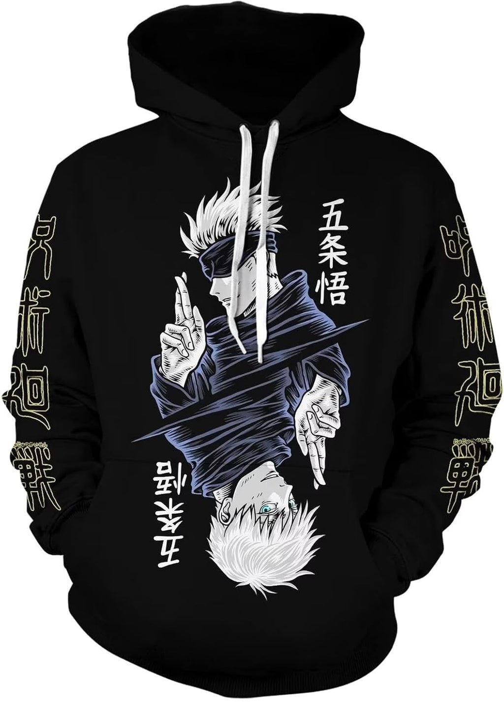 Gojo Satoru Hoodie Costume Cosplay Sweatshirt Sweater 3D Novelty Hooded Pullover for Men Women