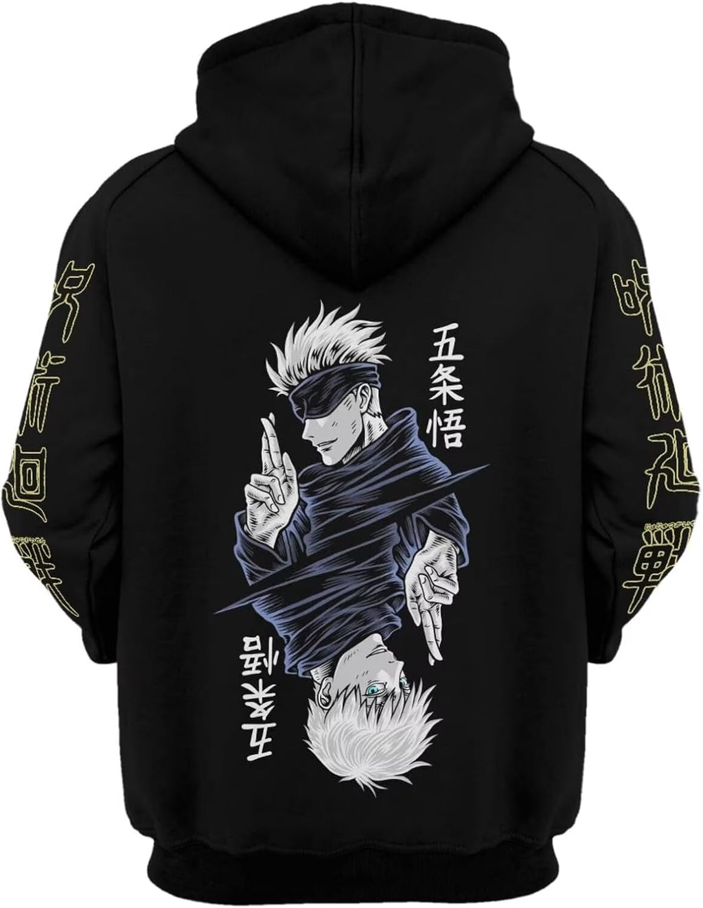 Gojo Satoru Hoodie Costume Cosplay Sweatshirt Sweater 3D Novelty Hooded Pullover for Men Women