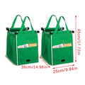Eco Friendly Trolley Tote Supermarket Shopping Bag Thicken Cart Bags Large Capacity Handbags Foldable Reusable Cart Bag