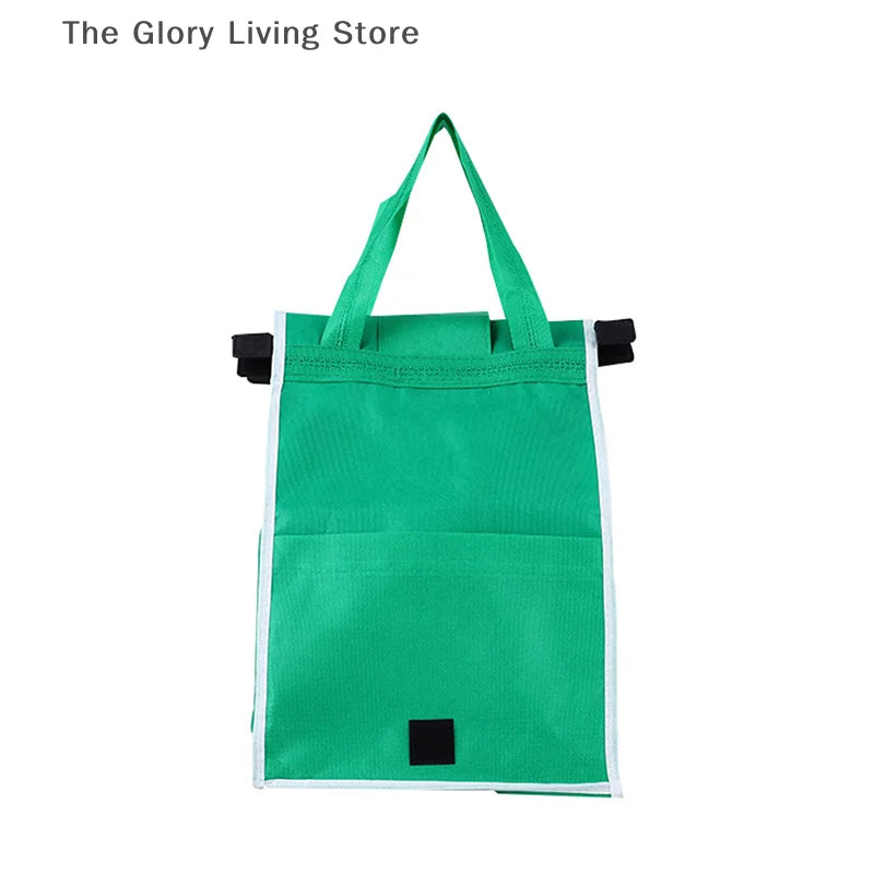 Eco Friendly Trolley Tote Supermarket Shopping Bag Thicken Cart Bags Large Capacity Handbags Foldable Reusable Cart Bag