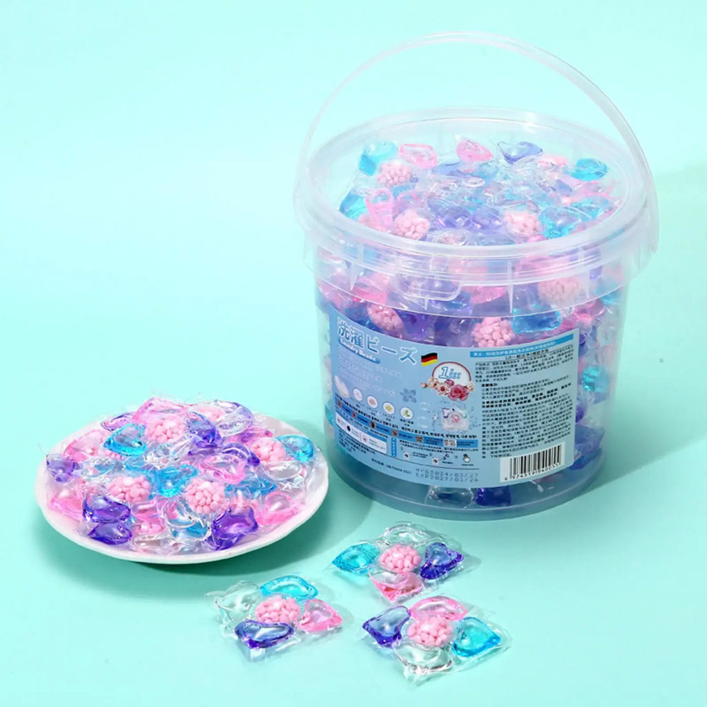 Laundry Detergent Pods Deep Cleaning 70 Tablets Beads Laundry Pods for Washing Machine for Apartment Bathroom Home Dorm Room