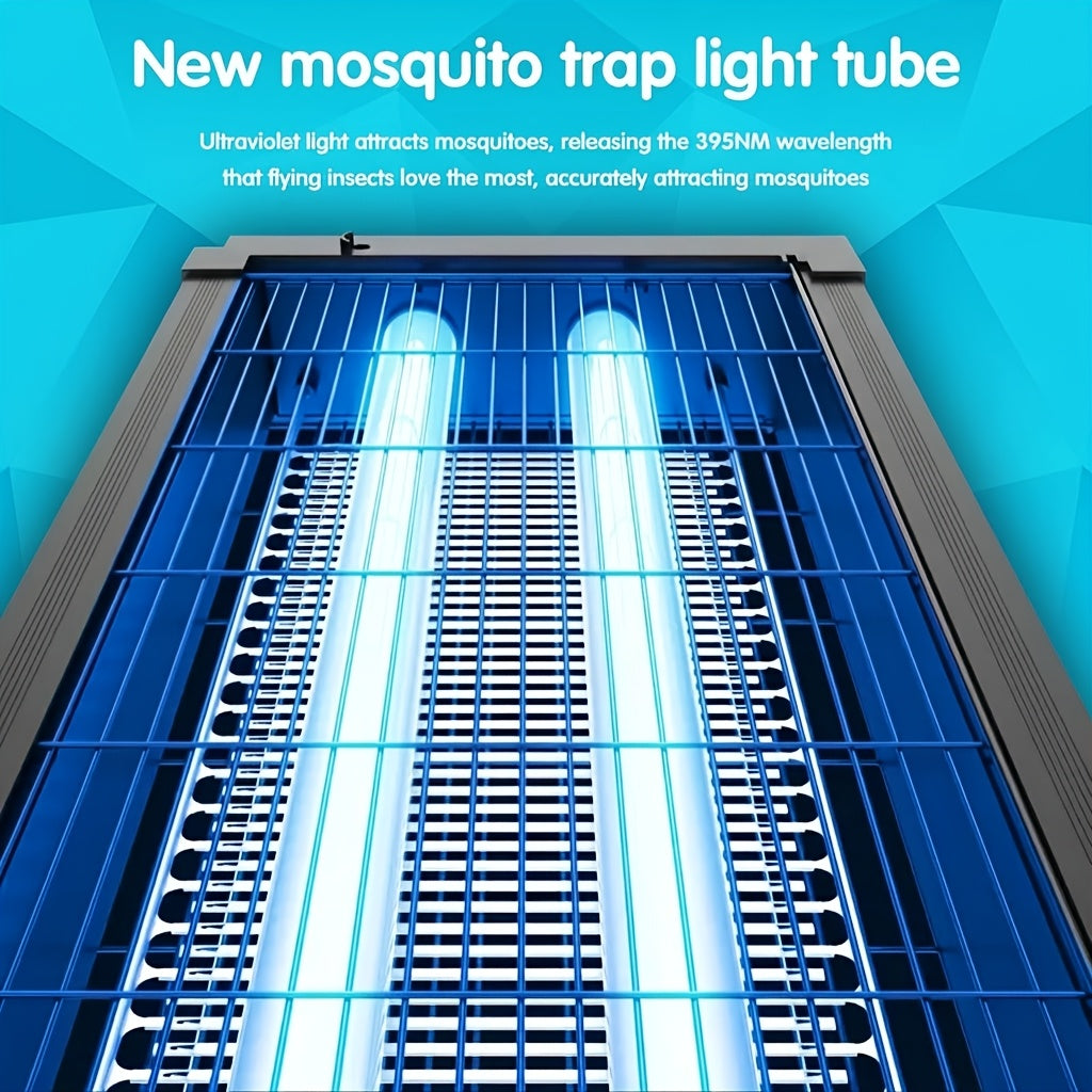 Solar Bug Zapper Outdoor 4500V Electric Mosquito Fly Trap Wireless Portable